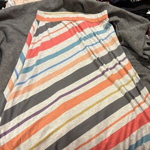 Faded Glory Striped Maxi Skirt - Multicolor